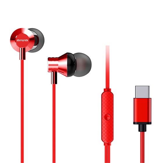 ESTM-50USB-C Auriculares Alámbrico Dentro de oído Llamadas/Música USB Tipo C Rojo