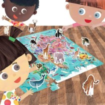 Juego Educativo HEADU Puzzle Gigante World Tour