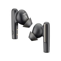 Intrauriculares Poly Voyager Free 60 UC M color Negro Carbono +Adaptador USB-C BT700 +Estuche de carga básico