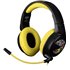 PacMan Auriculares Alámbrico Diadema Juego USB tipo A Negro, Amarillo
