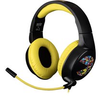 PacMan Auriculares Alámbrico Diadema Juego USB tipo A Negro, Amarillo