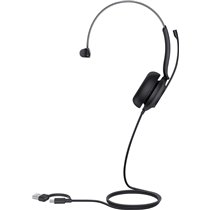 UH35 Mono Teams USB-C/A Auriculares Alámbrico Diadema Llamadas/Música USB Type-C / USB Type-A Negro