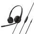 HS-230 Auriculares Alámbrico Diadema Llamadas/Música USB tipo A Negro