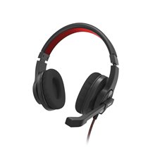 Auricular para PC Office HS-USB400 V2, estéreo, negro
