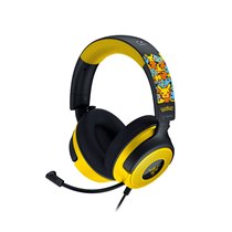 Kraken V4 X Pokemon Auriculares Alámbrico Diadema Juego USB Type-C / USB Type-A Negro, Amarillo