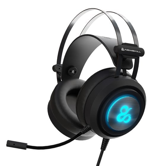 NS-HS-DRAKAINV2-B auricular y casco Auriculares Alámbrico Diadema Juego Negro