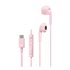 HA-FR17UC Auriculares Alámbrico Dentro de oído Llamadas/Música USB Tipo C Rosa