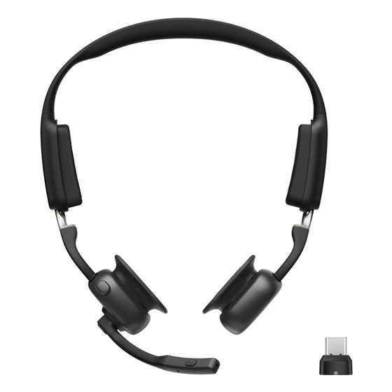 OpenMeet Auriculares Inalámbrico gancho de oreja Oficina/Centro de llamadas USB Tipo C Bluetooth Negro
