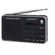 Portable digital AM/FM radio silver Portátil Analógica Negro, Plata