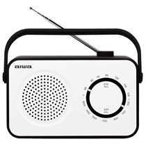 R-190BW radio Portátil Analógica Negro, Blanco