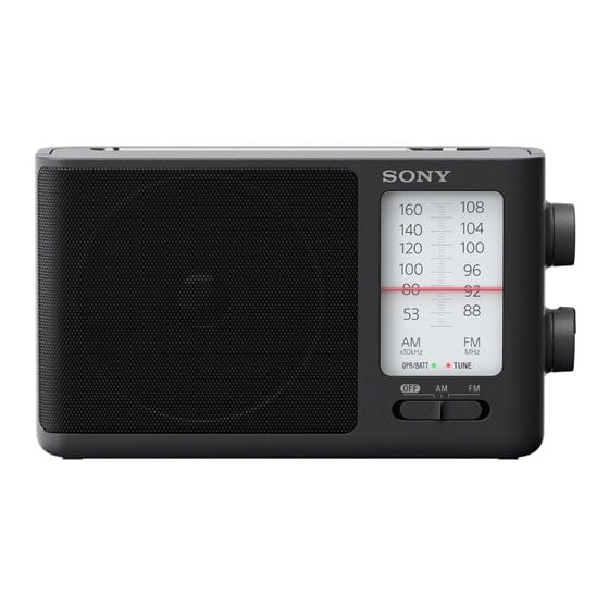 ICF506 radio Portátil Negro
