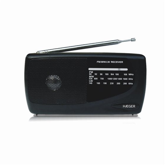 PR-TRI.002A radio Portátil Negro