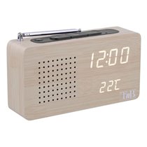 CLOCKFMWD radio Reloj Digital Madera