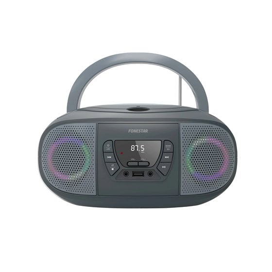 BOOM-GO-G reproductor de CD Reproductor de CD portátil Gris