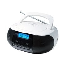 CRUSM400 Digital 2 W FM, PLL Negro, Blanco Reproducción MP3