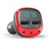 44825 transmisor FM 87,5 - 108 MHz Encendedor de cigarrillos Rojo