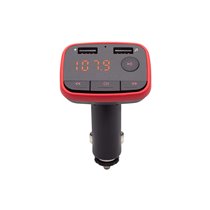 TR-10 transmisor FM 87 - 108 MHz Bluetooth/USB Negro, Rojo