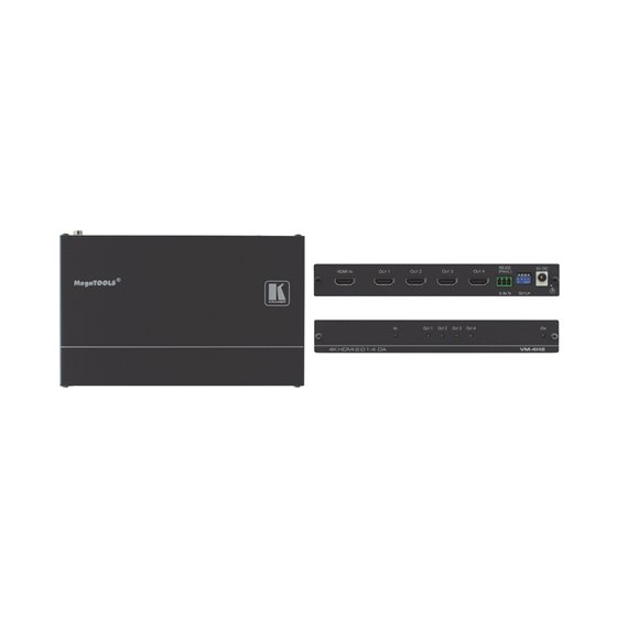 VM-4H2 amplificador de línea de video Negro