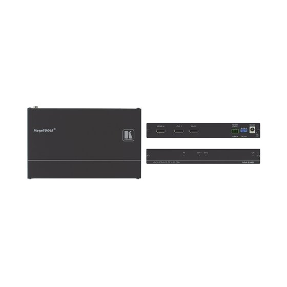 VM-2H2 amplificador de línea de video Negro