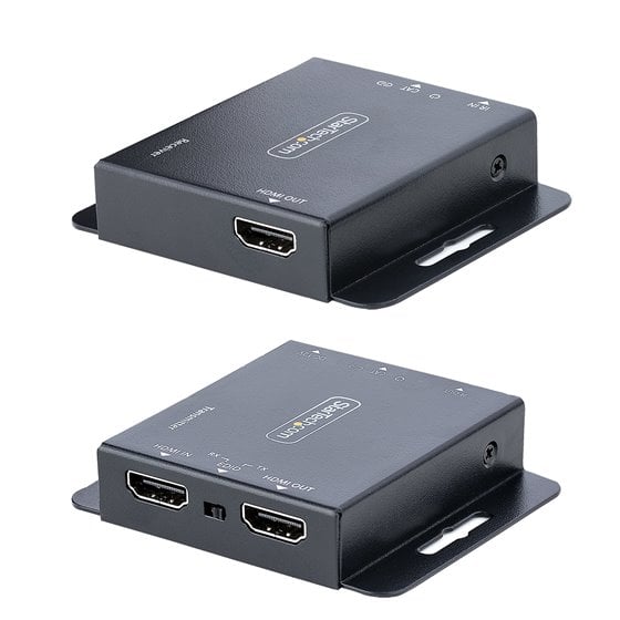 Extensor HDMI por CAT5/CAT6, 4K de 30Hz, para 39m o 1080p para 70m, Alargador HDMI, Juego Transmisor y Receptor PoC HDMI, Infrar