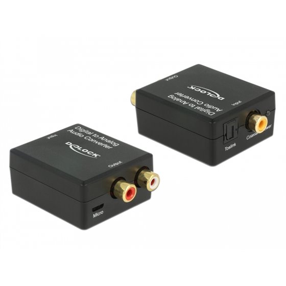 63477 convertidor de audio Negro