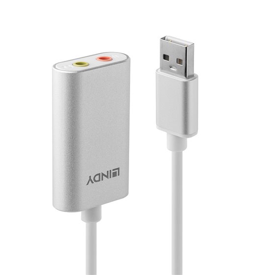 42926 convertidor de audio Plata, Blanco