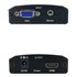 Conversor SVGA+Audio a HDMI con Alimentación, SVGA/H+Jack 3.5/H-HDMI A/H, Negro