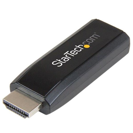 Adaptador compacto de vídeo HDMI a VGA con audio