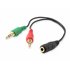 147942 divisor de audio Negro
