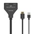 HDMI Duplicador 4K@30HZ 1×2 con Alimentación USB y Cable, Negro, 30 cm