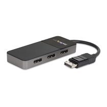 Hub MST de 3 Puertos DisplayPort 1.4 - Divisor Splitter DP para 3 Monitores - Adaptador DisplayPort a 3x DisplayPort de 4K - Ali