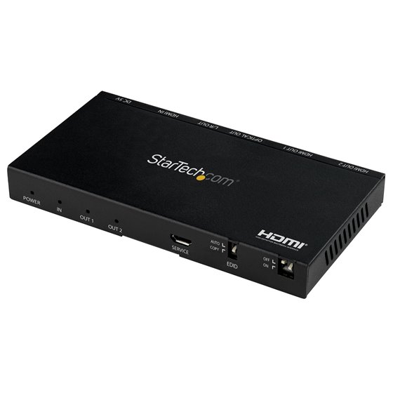 Divisor HDMI de 2 Puertos - de 4K 60Hz con Escalador Incorporado