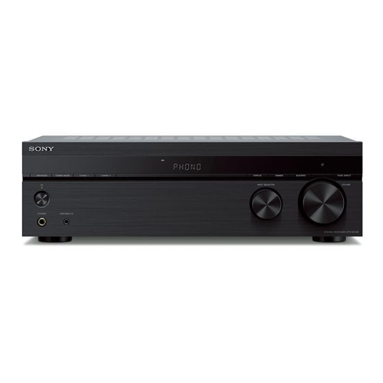 STR-DH190 receptor AV 100 W 2.0 canales Estéreo Negro