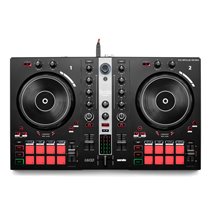 INPULSE 300 MK2 Controladora con opción de realizar scratch utilizando discos de vinilo Negro, Rojo