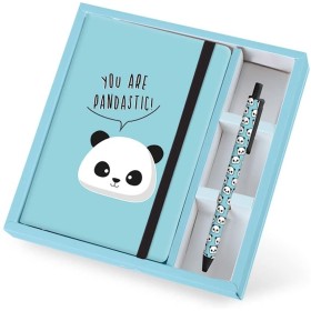 Set Cuaderno 4º + Bolígrafo I-TOTAL Panda