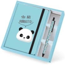 Set Cuaderno 4º + Bolígrafo I-TOTAL Panda