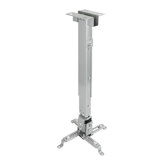 SOPORTE UNIVERSAL INCLINABLE DE TECHO PARA PROYECTOR PLATA