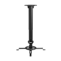 Soporte Universal Giratorio, Inclinable y Extensible de Techo para Proyector 13.5Kg, Negro