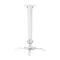 Soporte Universal Giratorio, Inclinable y Extensible de Techo para Proyector 13.5Kg, Blanco