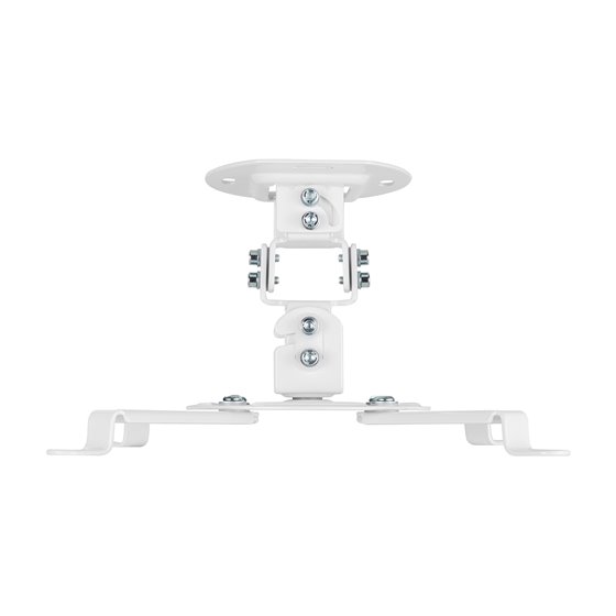 Soporte Universal Giratorio, Inclinable de Techo para Proyector 13.5Kg, Blanco