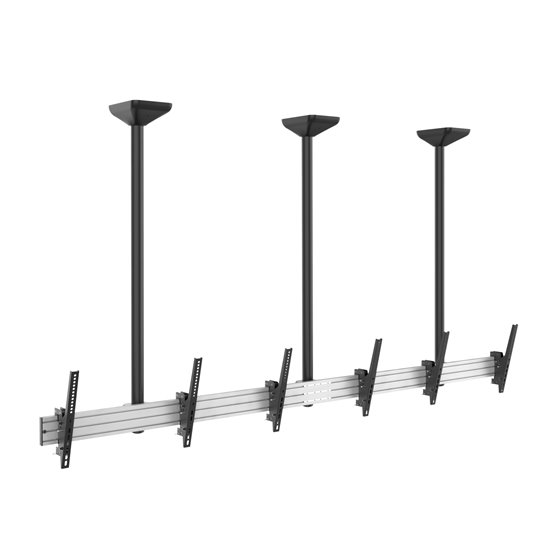 Soporte de techo para triple pantalla de 45"-50