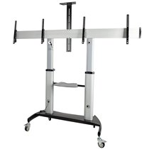 STNDMTVDUO soporte para TV 152,4 cm (60") Negro, Plata