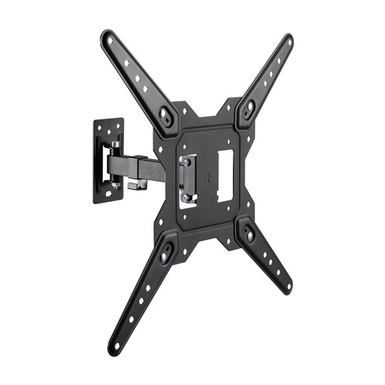 Soporte Eco Giratorio, Inclinable Para Monitor/TV 30kg (2 Pivotes) De 23-55, Negro