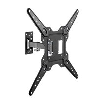 Soporte Eco Giratorio, Inclinable Para Monitor/TV 30kg (2 Pivotes) De 23-55, Negro