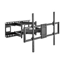 Soporte Pro Giratorio, Inclinable Y Nivelable Para Monitor/tv 120kg De 60-120, Negro