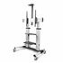 Carrito Soporte Móvil con Ruedas para TV de Pantalla Plana de 60 a 100 Pulgadas o 100kg - Soporte Rodante Ajustable en Altura pa