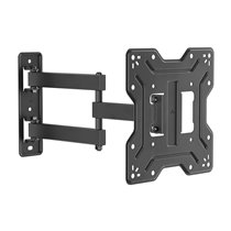 Soporte Eco Giratorio, Inclinable Para Monitor/TV 30kg (3 Pivotes) De 23"-43", Negro