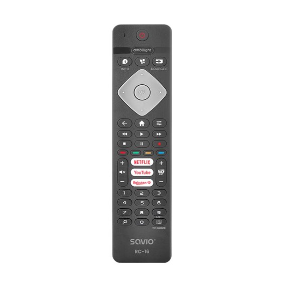 RC-16 mando a distancia IR inalámbrico TV, Sintonizador de TV, Receptor de televisión Botones