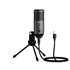 Micrófono condensador Podcasting Pro gris