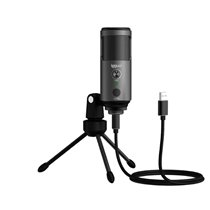 Micrófono condensador Podcasting Pro gris